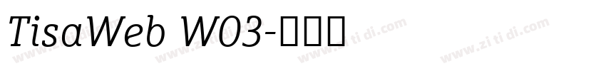 TisaWeb W03字体转换